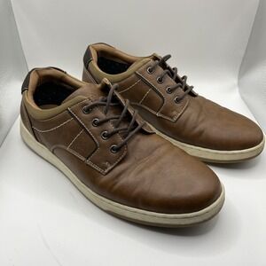 Rye‎ By Hawker Rye Sneaker hoes Mens 10.5 Brown Man Made Stitched Lace Up Casual